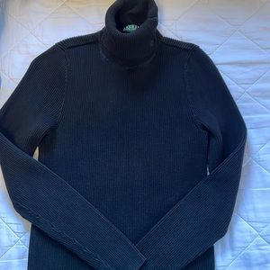 Ralph Lauren black ribbed turtleneck